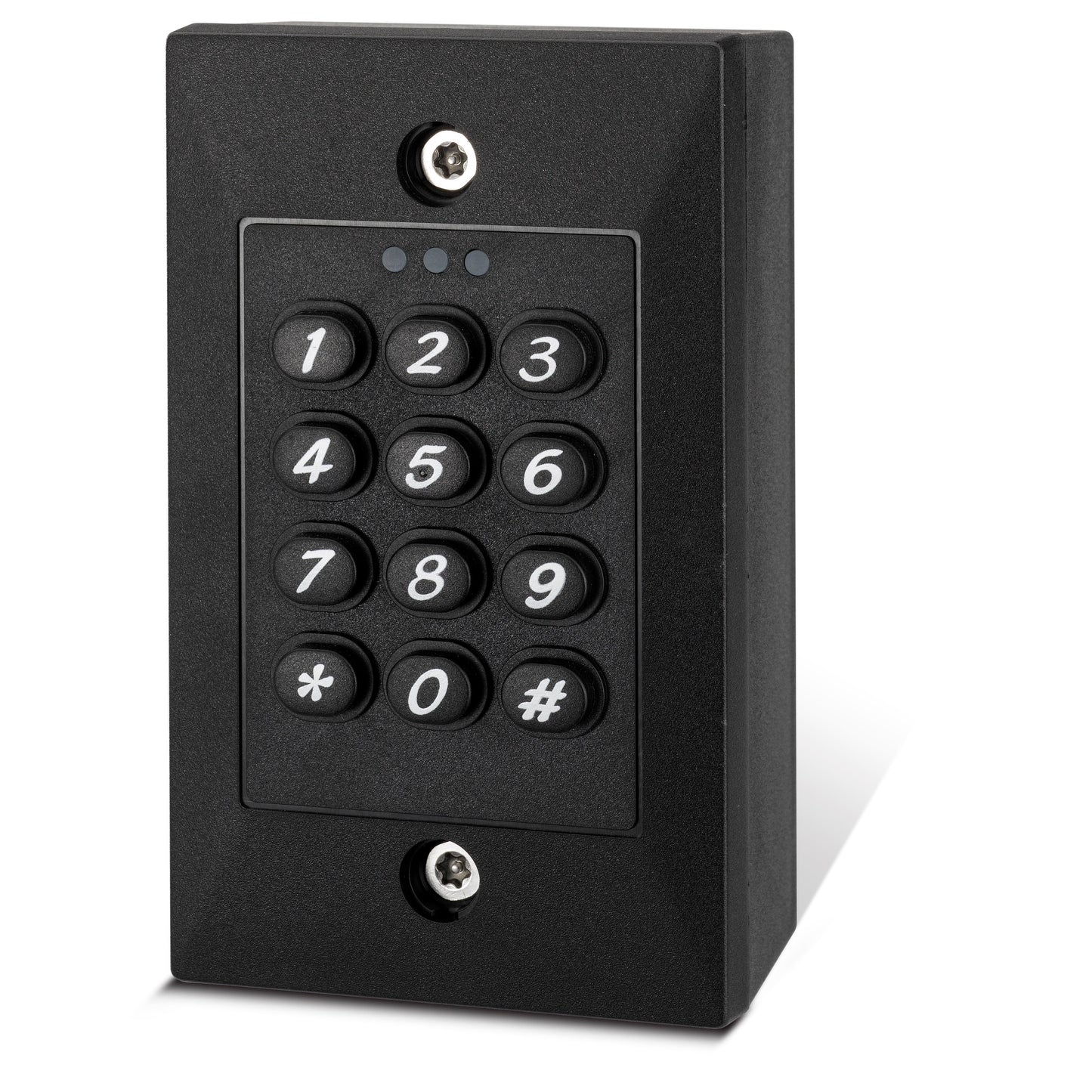 DG101BA black standalone access control keypad with dual relay outputs