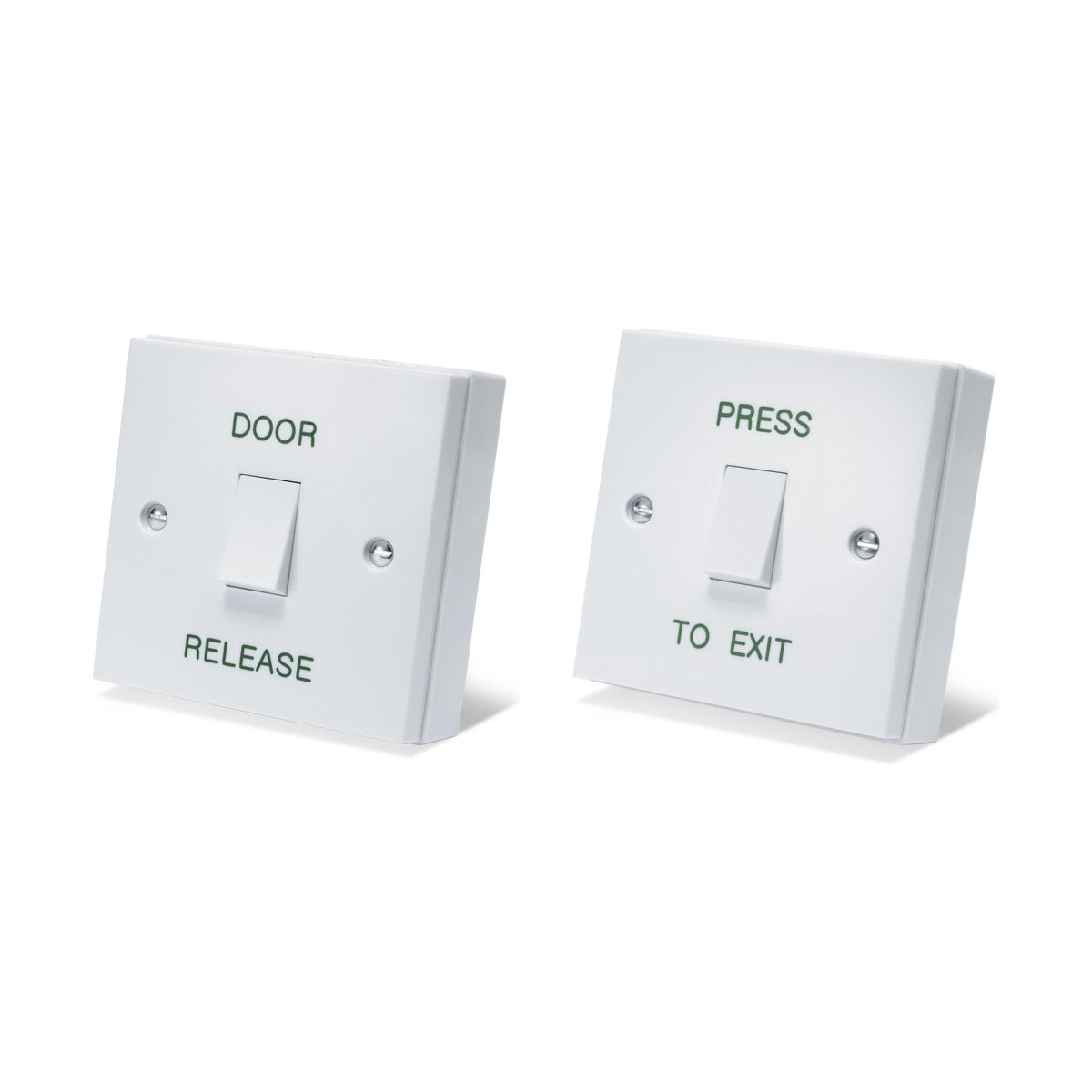 DRB001N gloss white press to exit button or door release button for access control systems