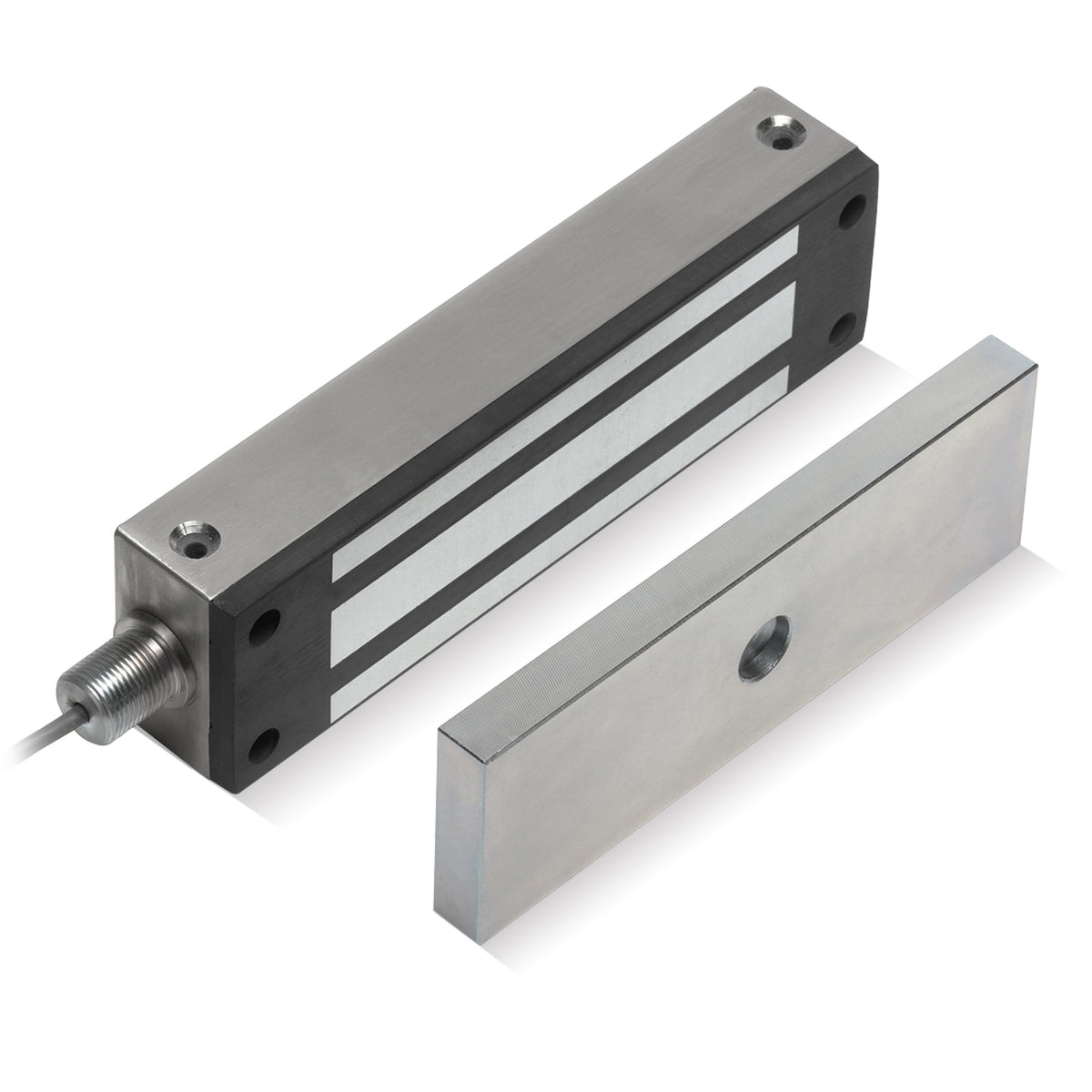 GL1200-NTBR stainless steel magnetic lock with IP67 protection and up to 1200lbs holding force