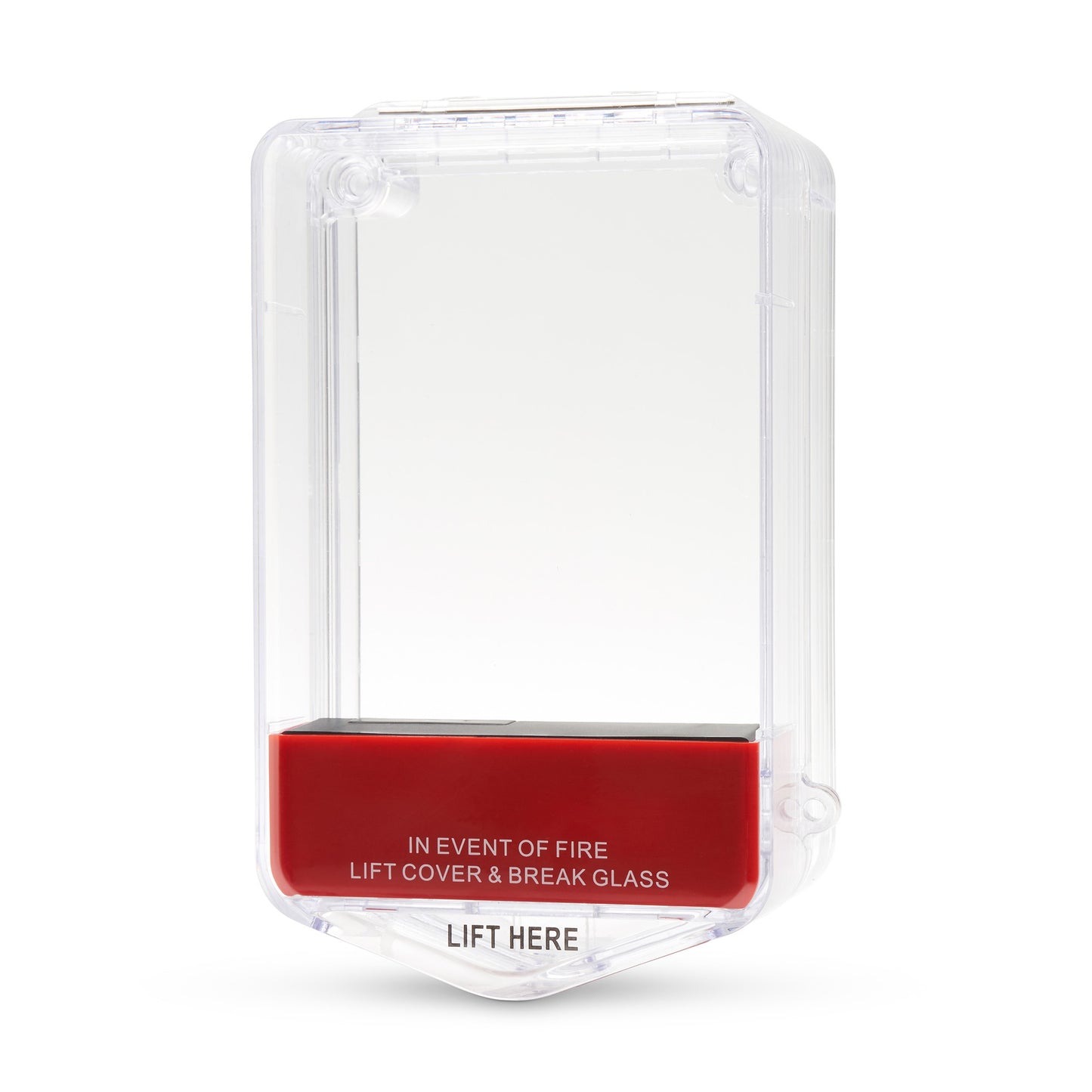 SP2 red protective call point cover with built-in tamper sounder