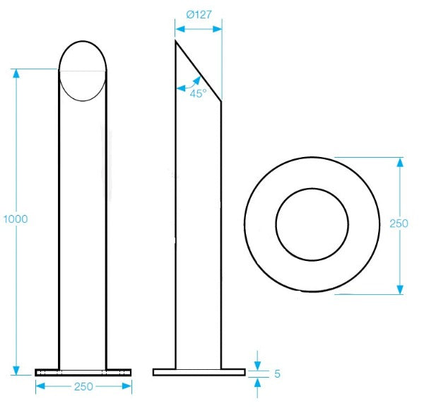 Post-SS-S-C Stainless Steel Post - Smart Access Solutions Ltd