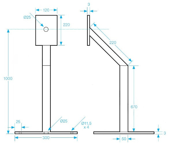 POST-M-G Aluminium Post - Smart Access Solutions Ltd