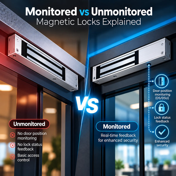 Monitored vs unmonitored magnetic locks: what is the difference?