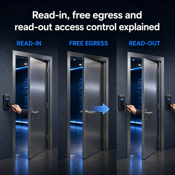 Read-in, free egress and read-out access control explained