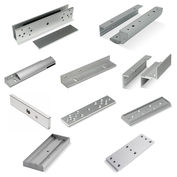 What are magnetic lock brackets used for?