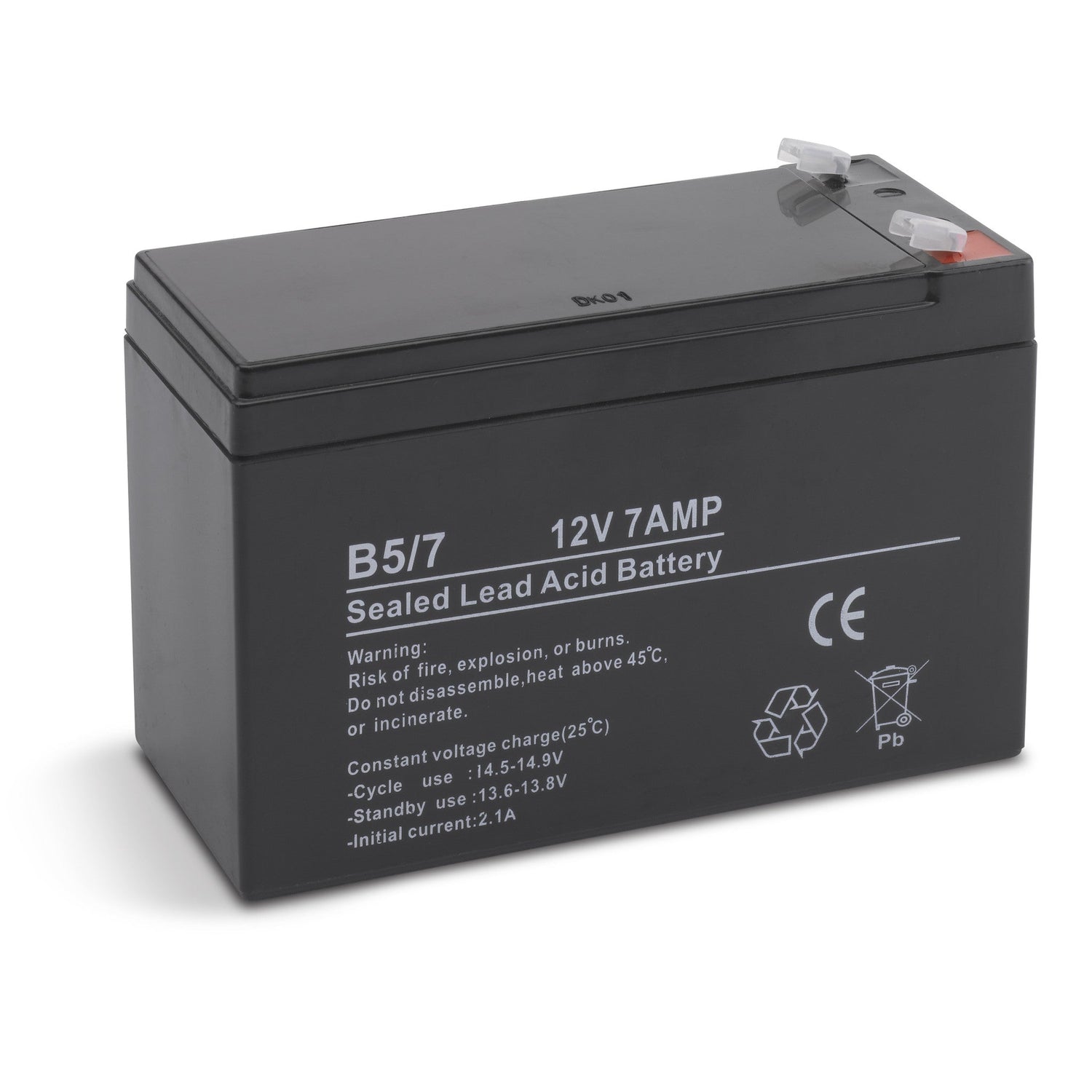 12V 7Ah rechargeable sealed lead acid battery for power supply units