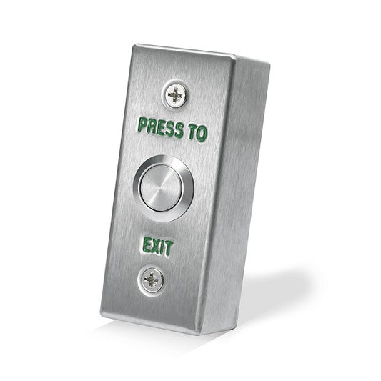 DRB002NS / DRB002NS-WP Narrow Press to Exit Button IP67 rated