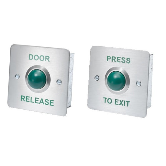 DRB005F-PTE / DRB005F-DR / DRB005S-PTE / DRB005S-DR green button access control exit button
