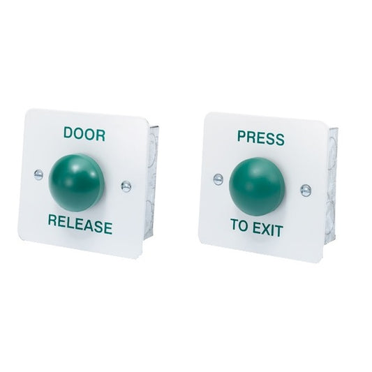 DRB007F White finish stainless steel Press to Exit access control button