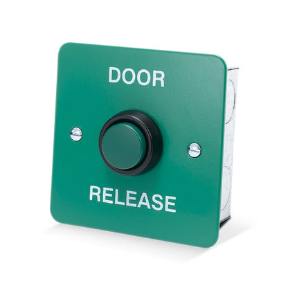 DRB008F-DR green stainless steel press to exit button access control UK