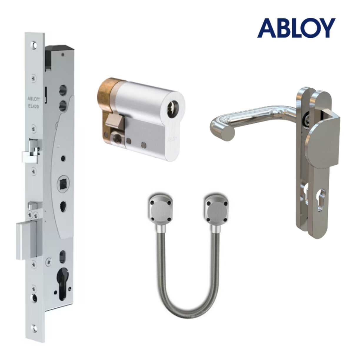 ABLOY EL420 Lock Package 6E for high-security narrow stile read-in free egress access control doors