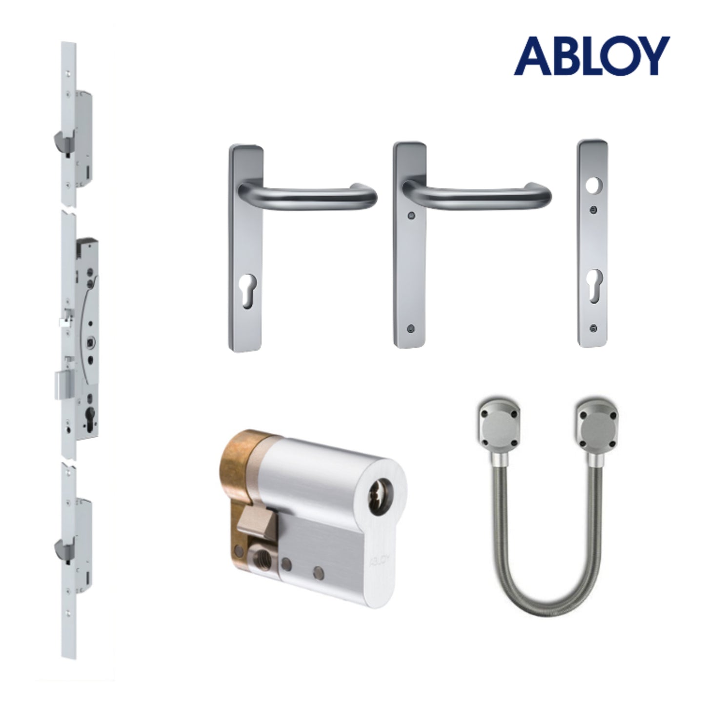 ABLOY EL466 Lock Package 3ME for narrow stile multipoint read-in free egress access control doors