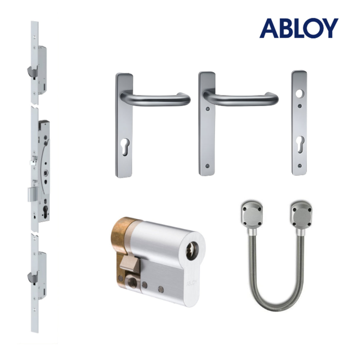 ABLOY EL466 Lock Package 3ME for narrow stile multipoint read-in free egress access control doors