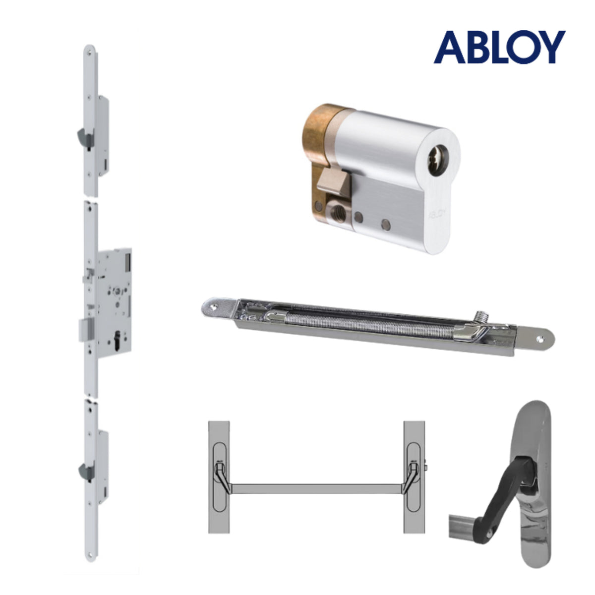 ABLOY EL566 Lock Package 1MP for read-in free egress panic escape access control doors
