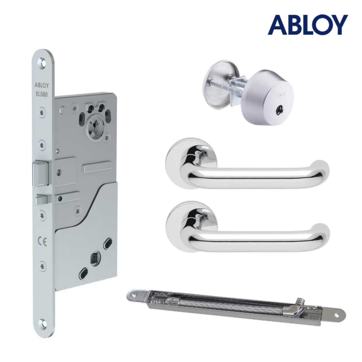 ABLOY EL580 Lock Package 9E for read-in free egress access control doors
