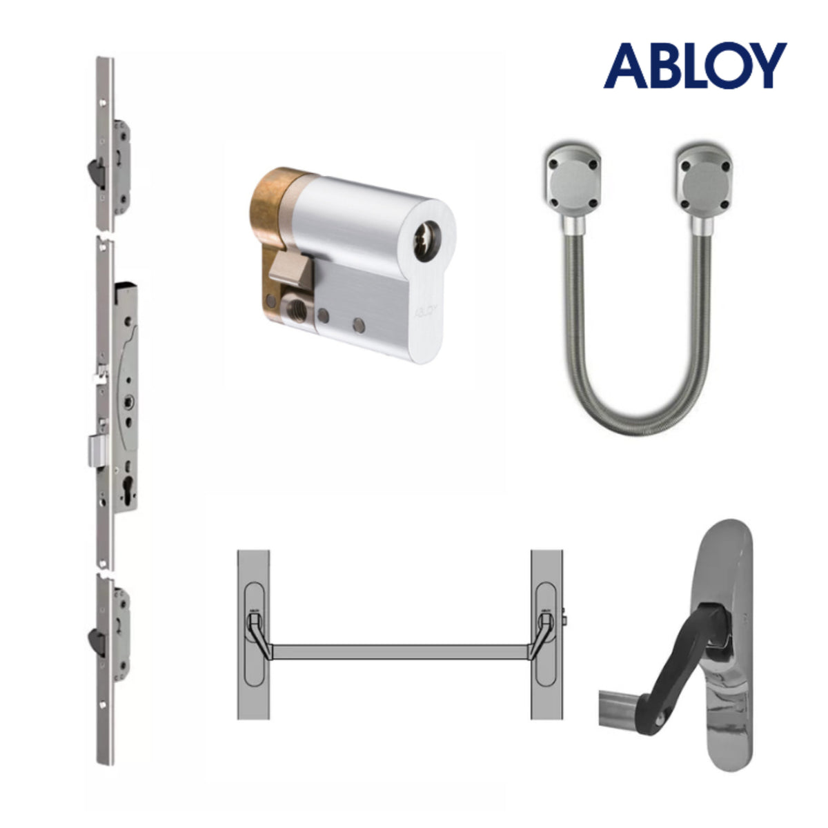 ABLOY MP420 Lock Package 6MP for high-security narrow stile panic escape access control doors