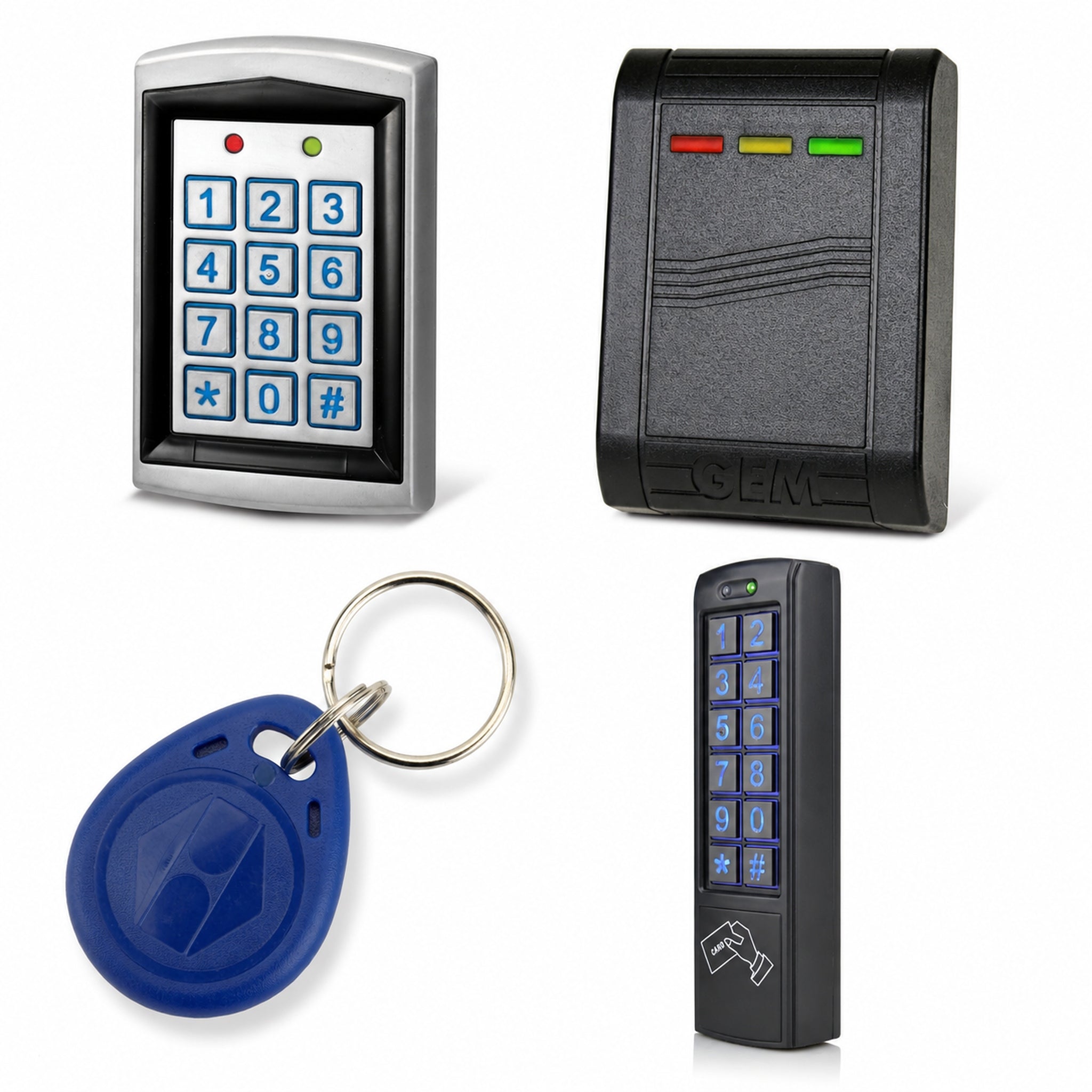 Access Control Collection. Keypads, Proximity, Readers, Bluetooth, Keyfobs, Door Entry Systems.