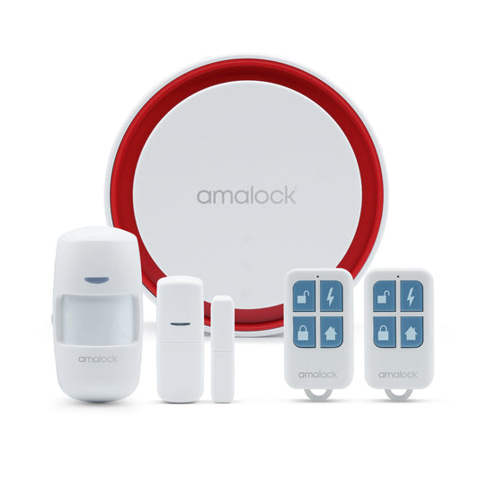 Amalock ALM1000 smart wireless intruder alarm system kit with app control