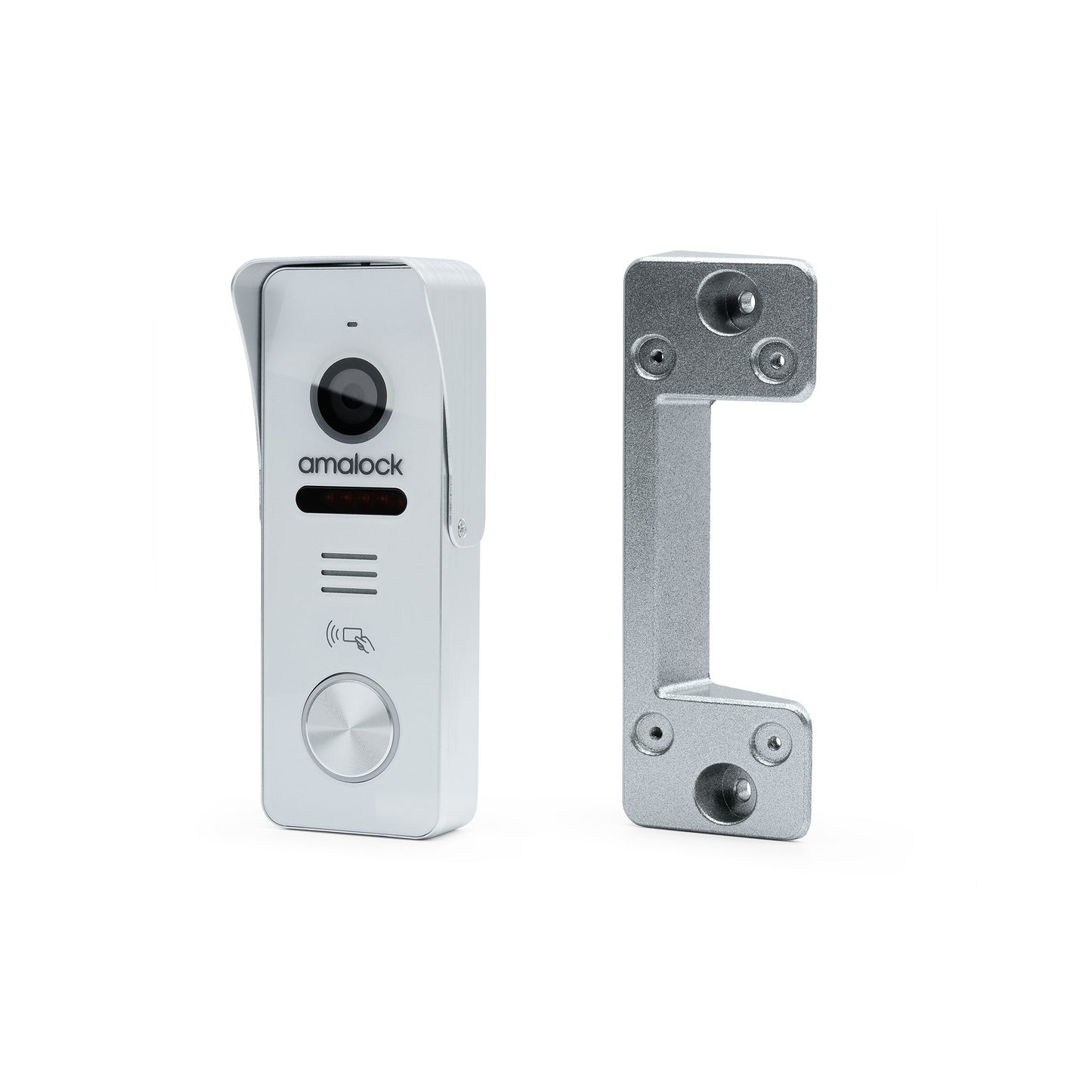 Amalock P1 video door entry outdoor station with angled wall mount bracket