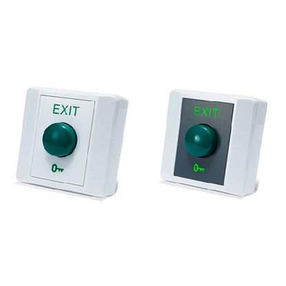 BGDN and BGDN-I narrow press to exit door release buttons with green dome button