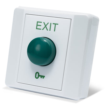 BGDN narrow press to exit door release button with green dome button