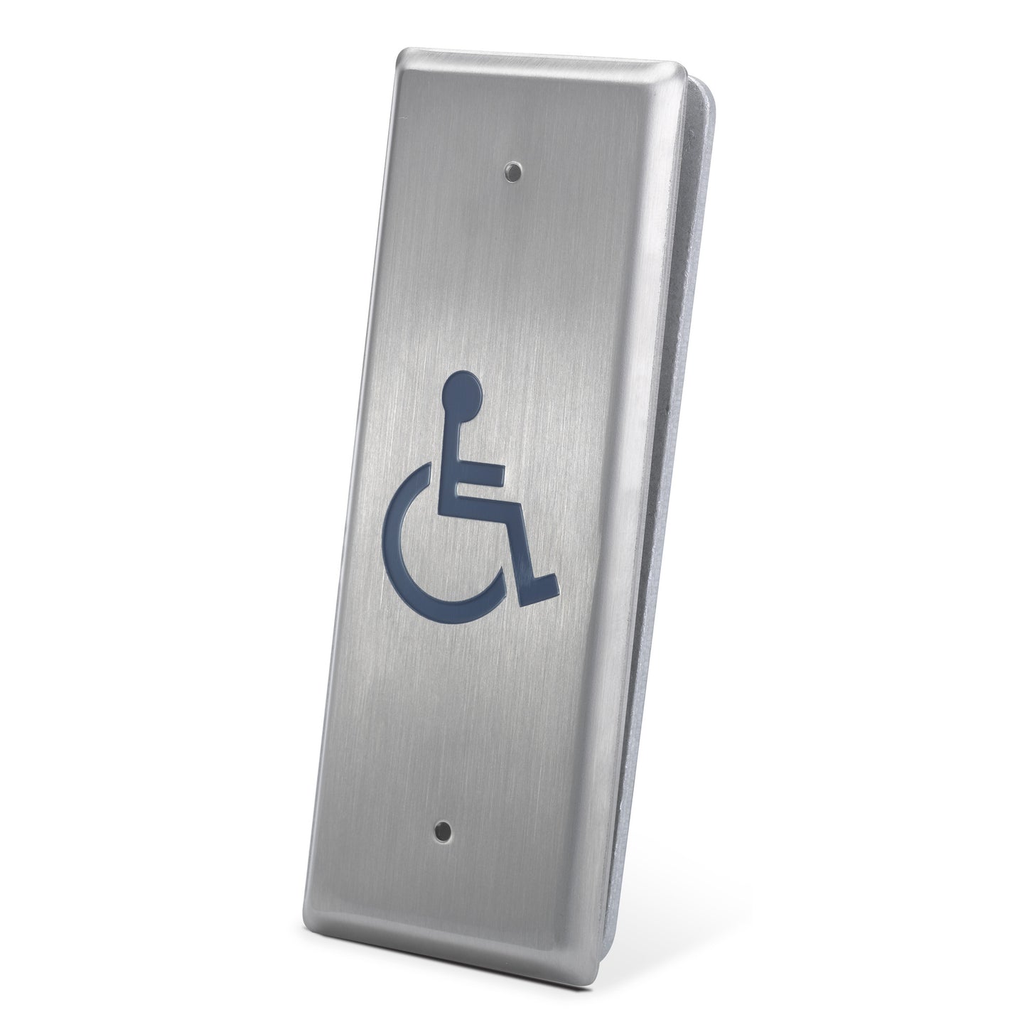 CM25-2 narrow DDA push to open button with wheelchair symbol