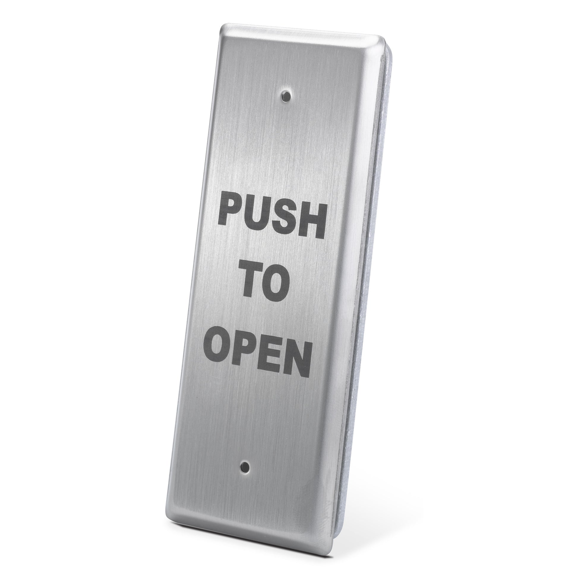 CM25-3 narrow DDA push to open button with Push to Open text