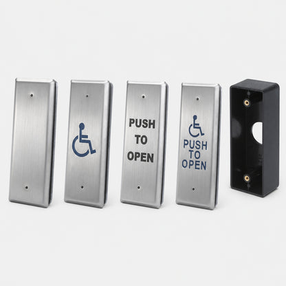 CM25 narrow DDA push to open door button for automatic door activation