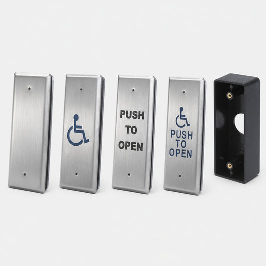 CM25 narrow DDA push to open door button for automatic door activation