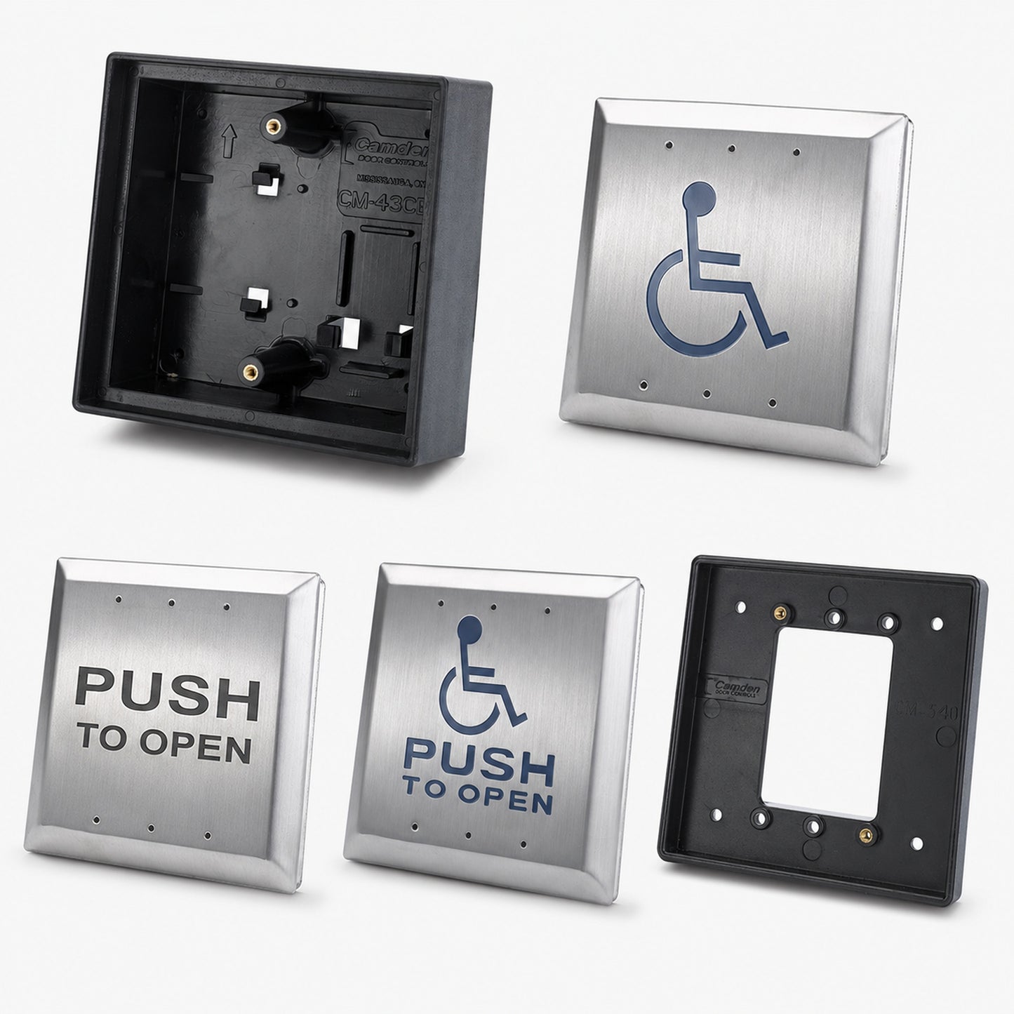 CM45 DDA Compliant push to open door button for automatic door activation