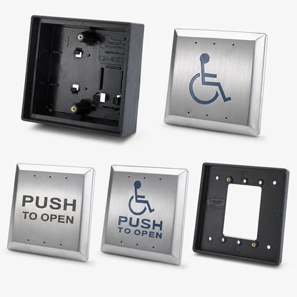 CM45 DDA Compliant push to open door button for automatic door activation
