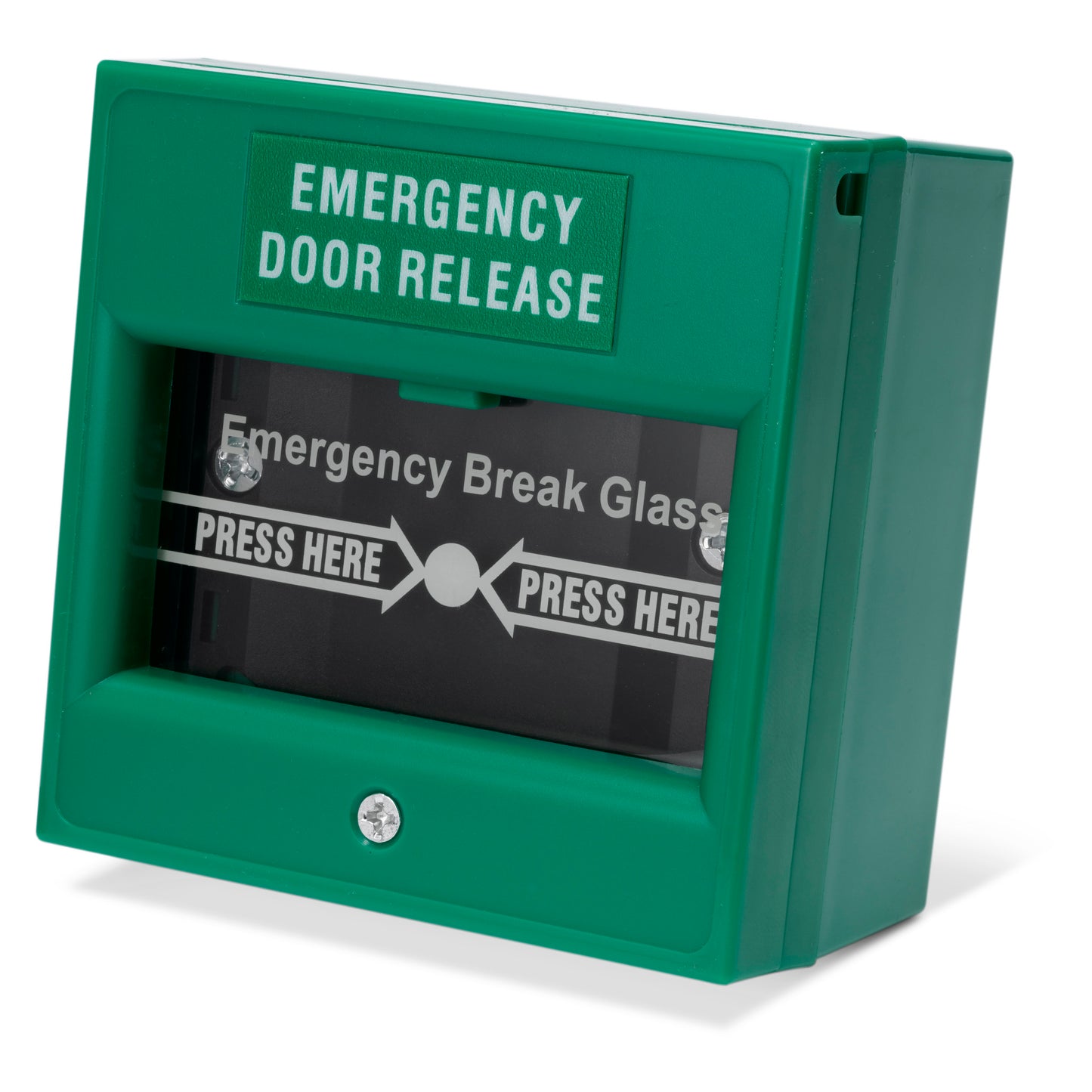 CP21-N green double pole break glass call point for access control and emergency door release systems