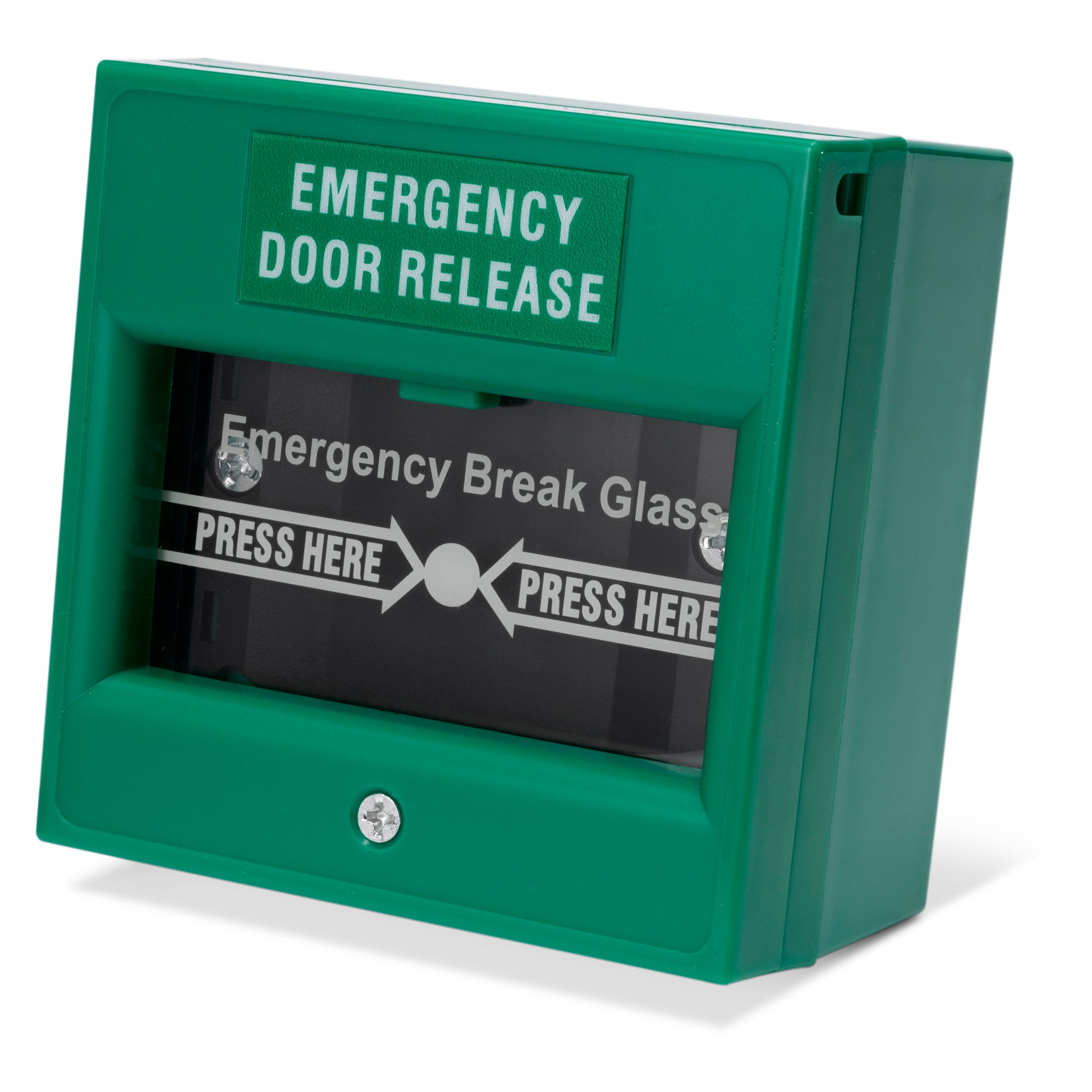 CP21-N green double pole break glass call point for access control and emergency door release systems