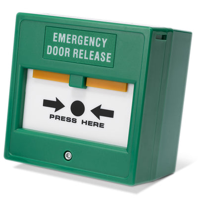 CP22 green emergency resettable call point for access control and door release systems