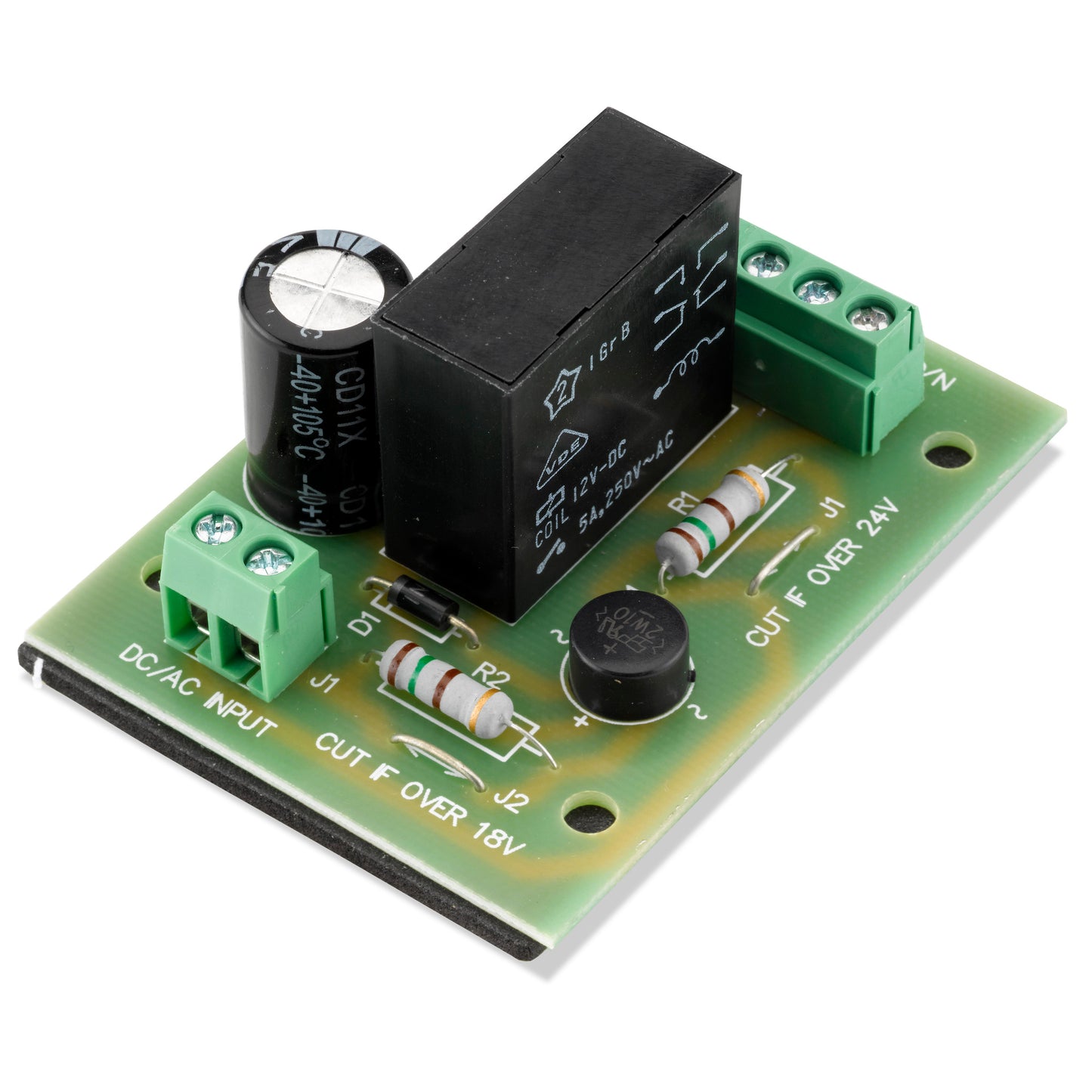 DBR200 double pole relay module with two independent volt-free switching circuits for access control systems