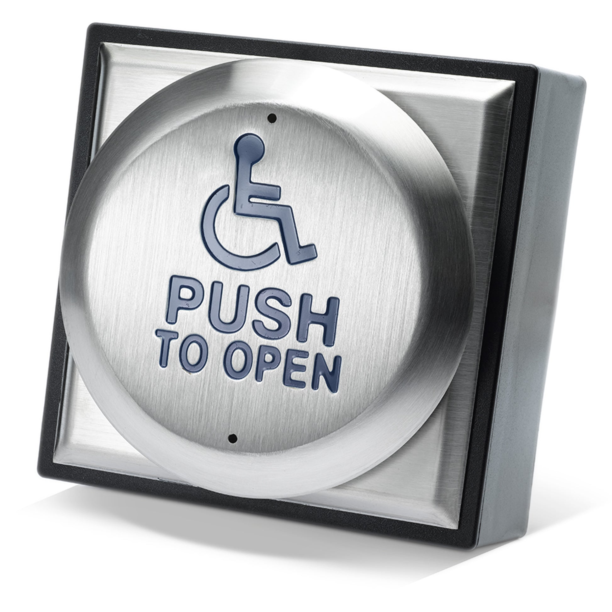 DDA900-1 DDA push to open button with wheelchair symbol and Push to Open text