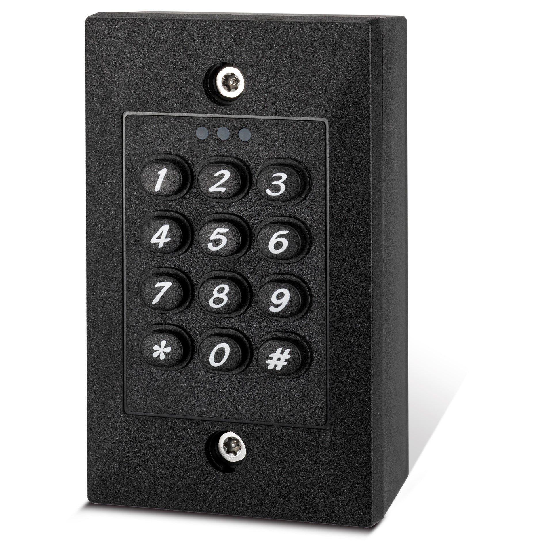 DG101BA black standalone access control keypad with dual relay outputs