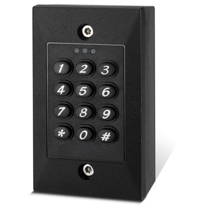 DG101BA black standalone access control keypad with dual relay outputs