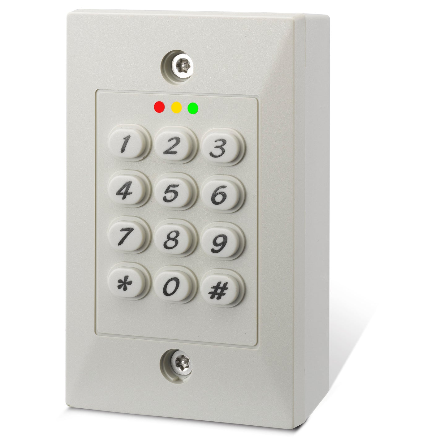 DG101WI white standalone access control keypad with dual relay outputs