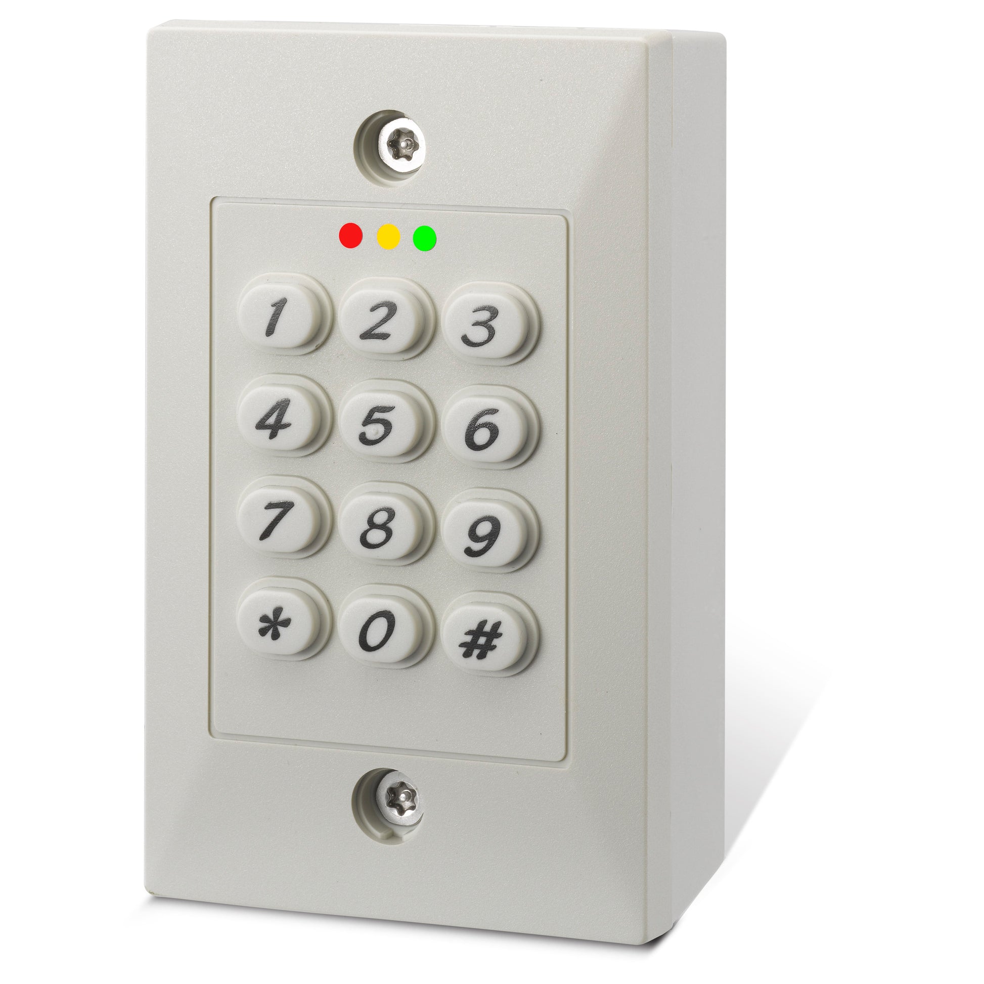 DG101WI white standalone access control keypad with dual relay outputs