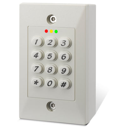 DG101WI white standalone access control keypad with dual relay outputs