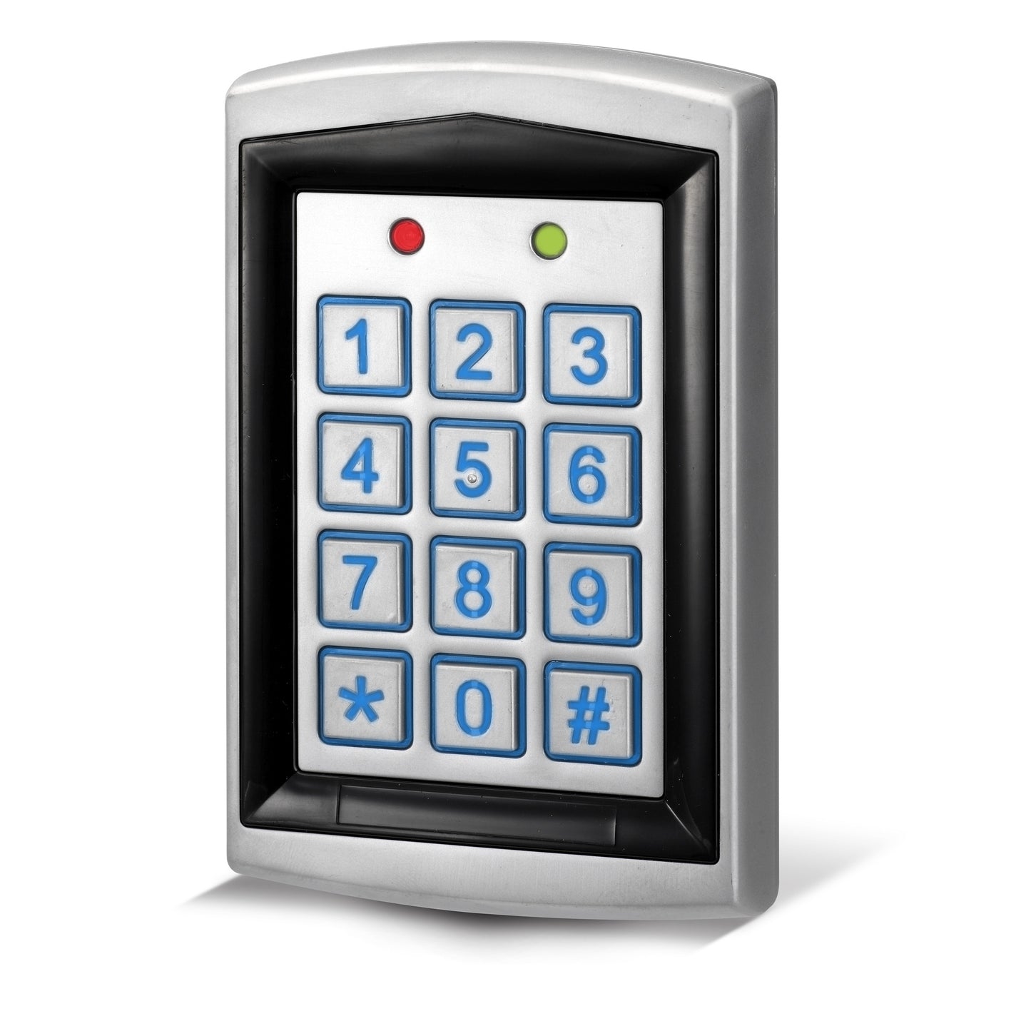 DG800N silver IP65 standalone proximity reader and keypad for access control systems.