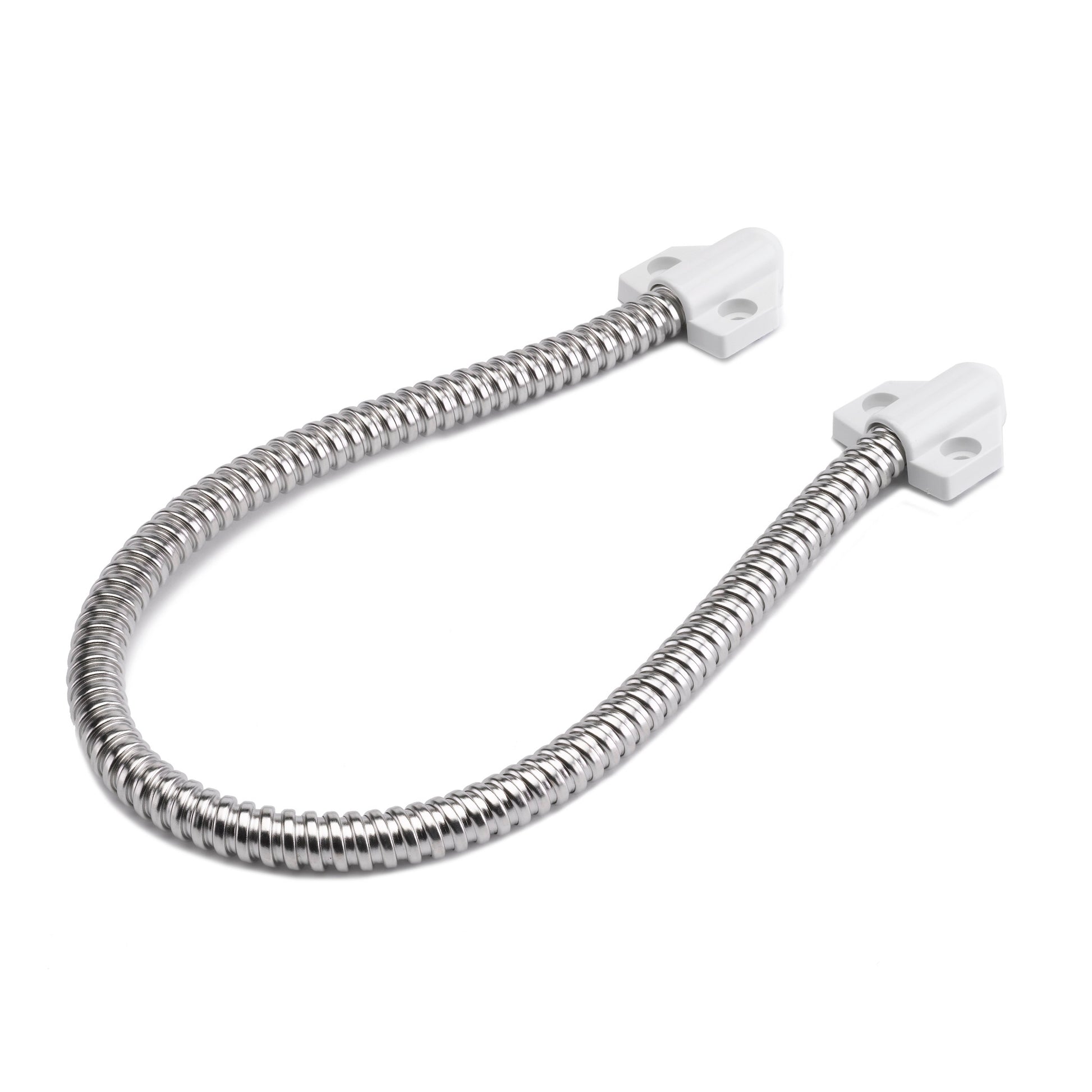 DL200 200mm armoured door loop with white plastic ends for access control cable protection
