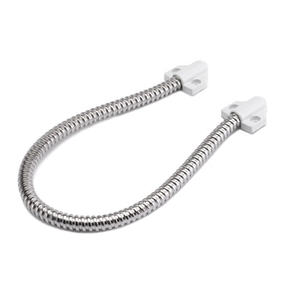 DL200 200mm armoured door loop with white plastic ends for access control cable protection