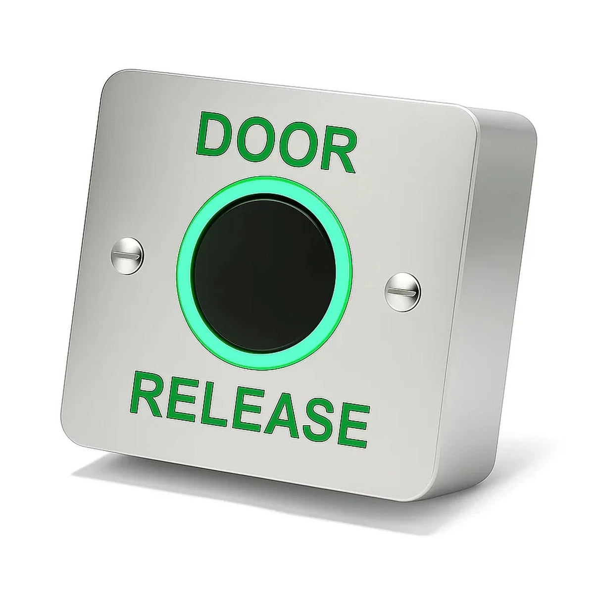 DRB-IR-200S surface infra-red exit button with brushed stainless steel faceplate