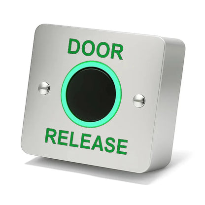 DRB-IR-200S surface infra-red exit button with brushed stainless steel faceplate