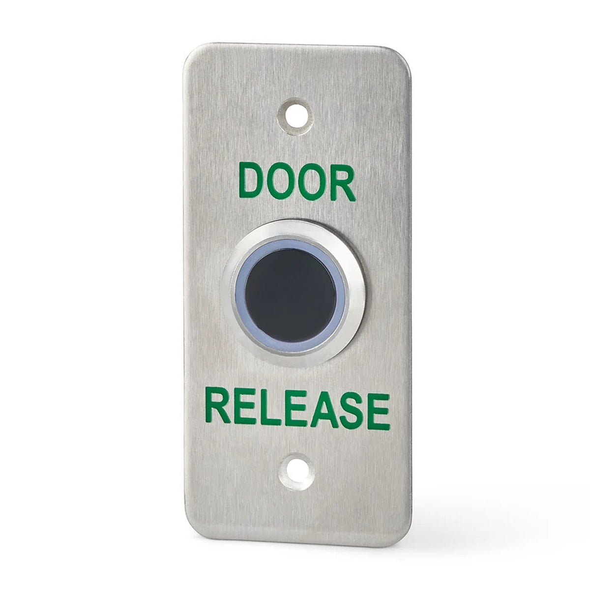 DRB-IR-N touch-free infra-red exit button with brushed stainless steel plate