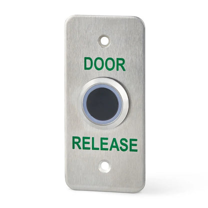 DRB-IR-N touch-free infra-red exit button with brushed stainless steel plate