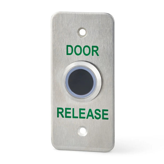 DRB-IR-N touch-free infra-red exit button with brushed stainless steel plate