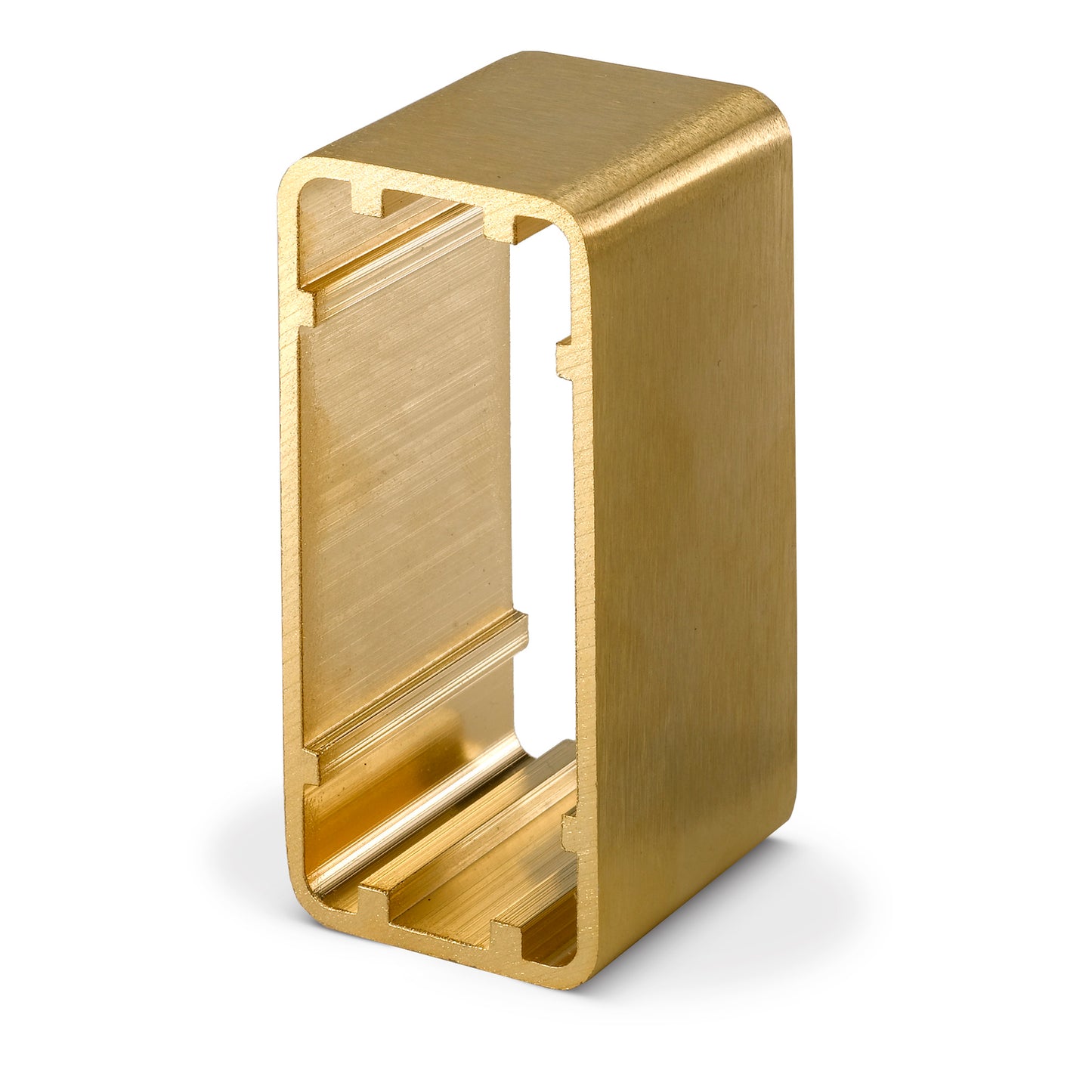 DRB-SH-N-GOLD Narrow gold effect brushed stainless steel effect surface mount surround